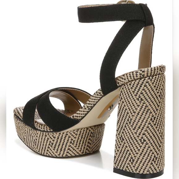 SAM EDELMAN STRAPPY DRESSY SLINGBACK SANDALS 8-8.5 - Picture 3 of 5